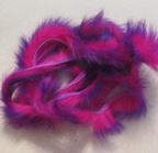  two tonned rabbit strips  purple/  fl fuchsia Hareline 